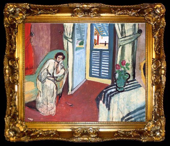 framed  Henri Matisse Sofa woman, ta009-2